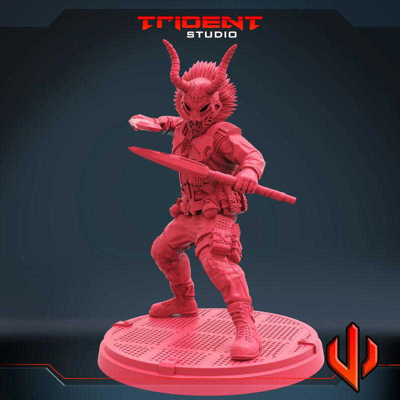 Killmonger - Sculpt C Marvel MCP-compatible 40mm resin proxy miniature by Trident Miniatures - product image 2