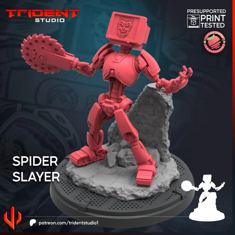 Spider Slayer Marvel MCP-compatible 40mm resin proxy miniature by Trident Miniatures - product image 2