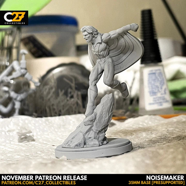 Banshee Marvel MCP-compatible resin miniature by C27 Studios - product image 2
