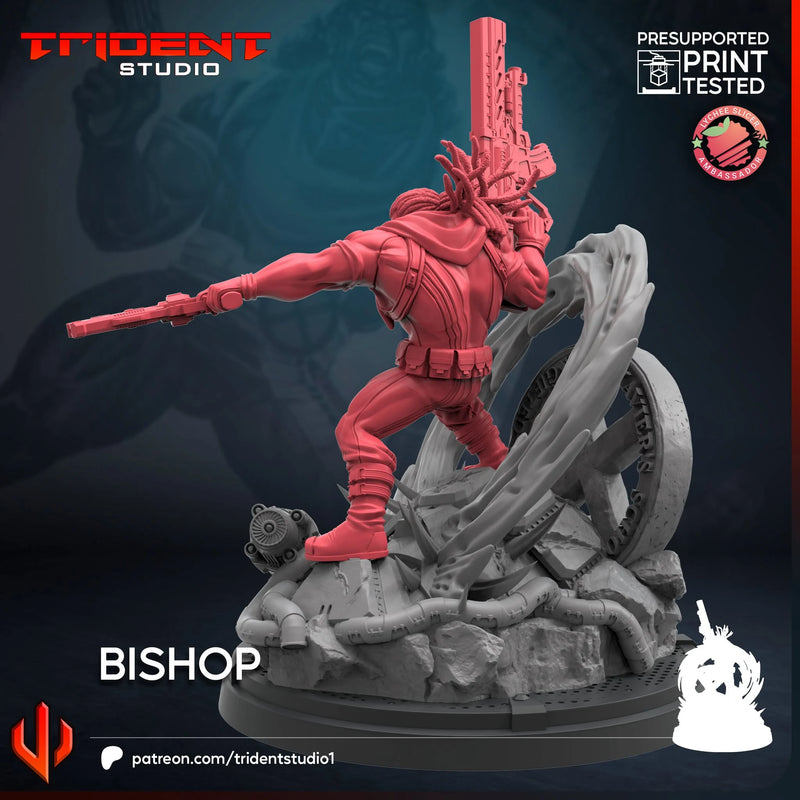 Bishop Marvel MCP-compatible 40mm resin proxy miniature by Trident Miniatures - product image 2
