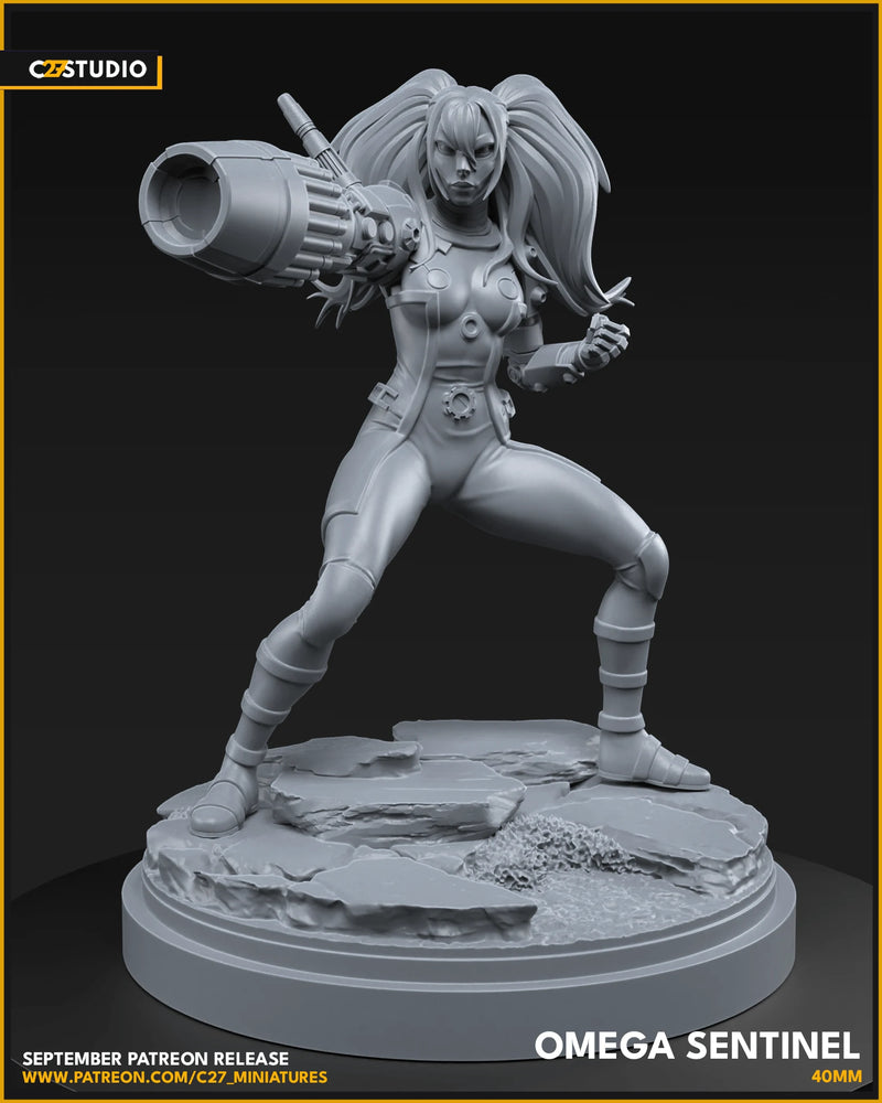 Omega Sentinel Marvel MCP-compatible resin miniature by C27 Studios - product image 2