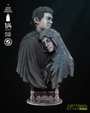 Young Anakin and Padme Bust Portrait