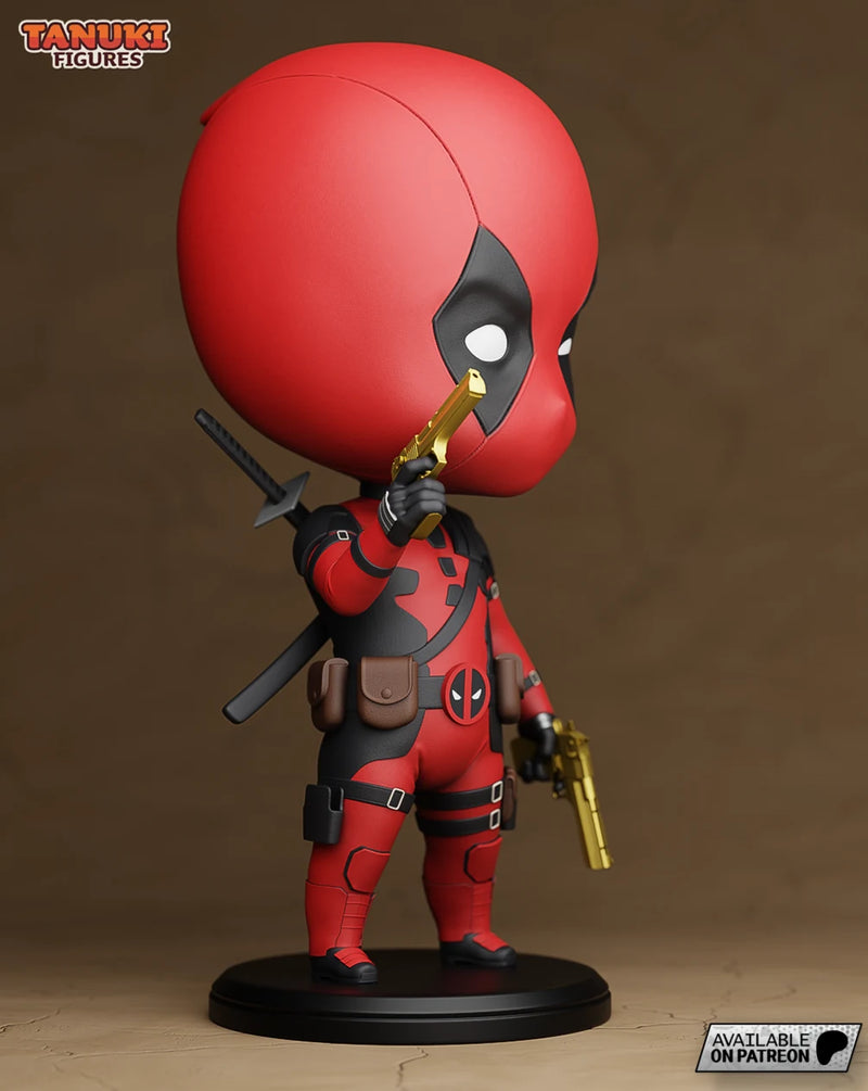 Deadpool Chibi Resin Figure - Chibi view 2