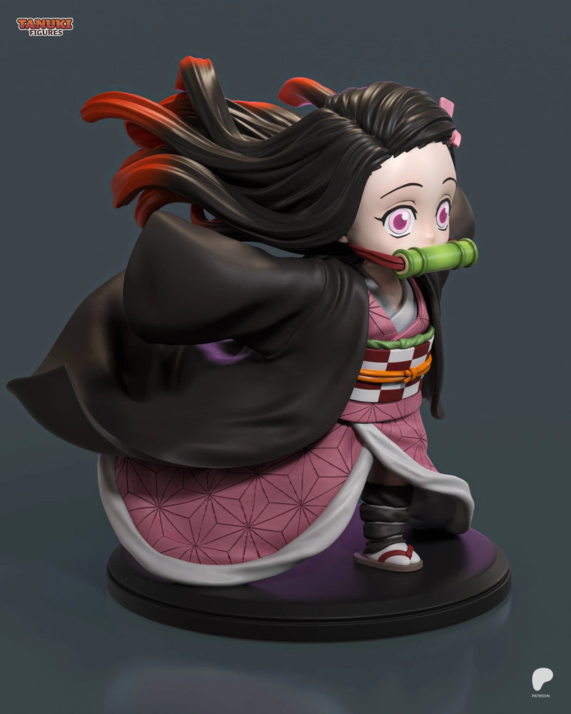 Nezuko Chibi Resin Figure - Chibi view 2