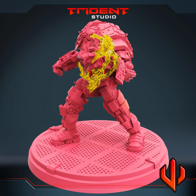Crimson Dynamo Marvel MCP-compatible 40mm resin proxy miniature by Trident Miniatures - product image 2