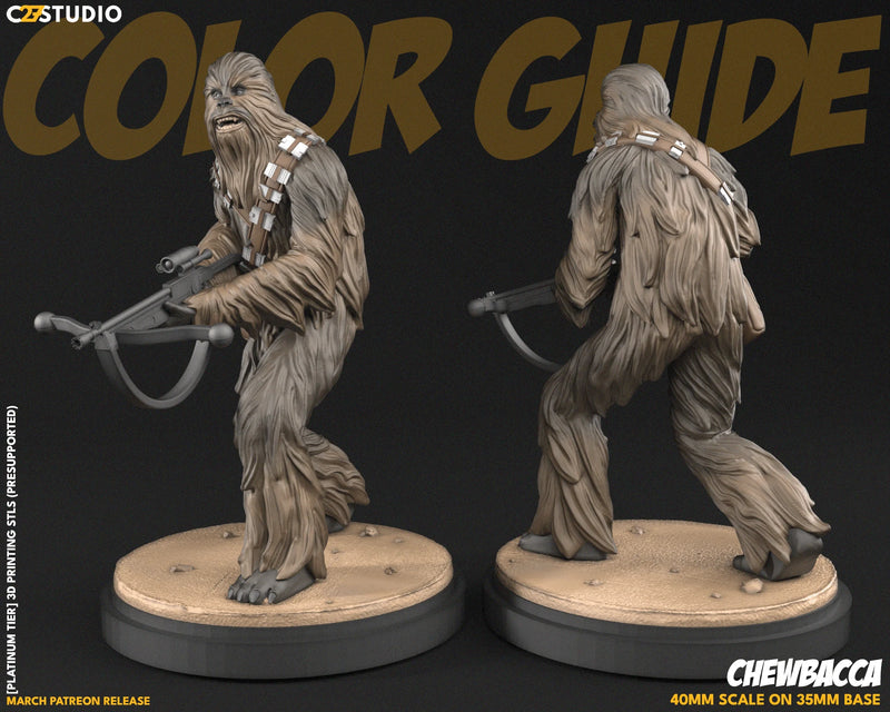 Chewbacca Star Wars Shatterpoint-compatible resin miniature by C27 Studios - product image 2