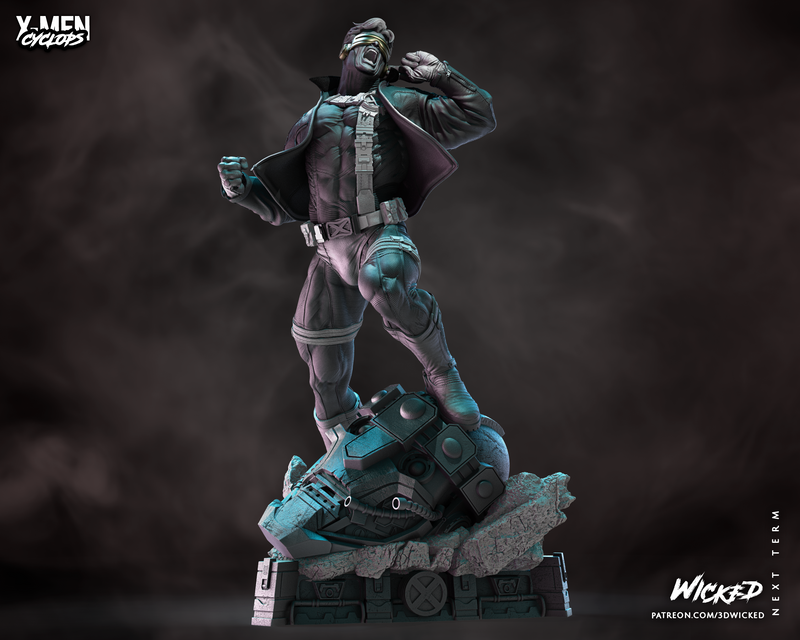 Cyclops Sculpture resin statue kit view 2