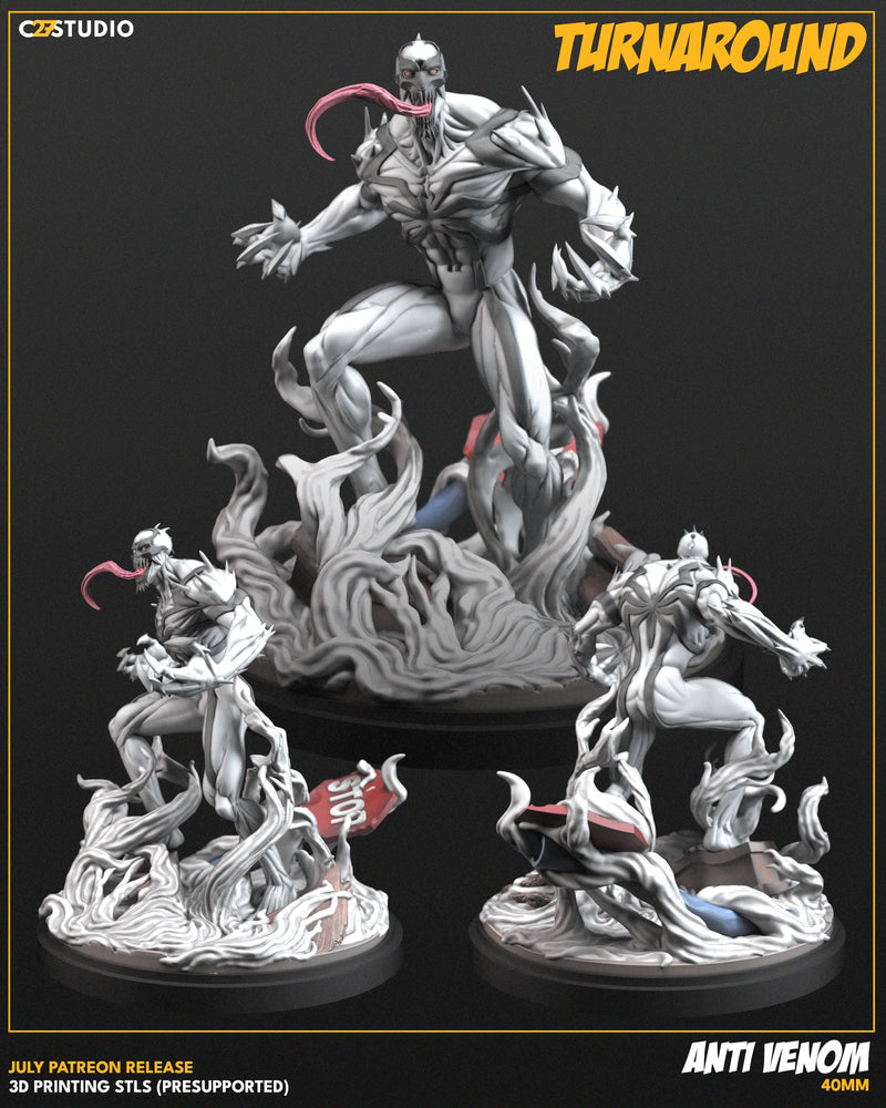 Anti-Venom Marvel MCP-compatible resin miniature by C27 Studios - product image 2