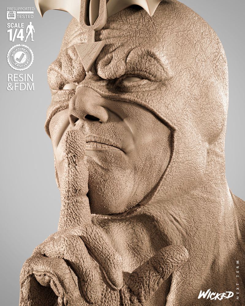 Black Bolt Portrait Bust resin bust kit view 2