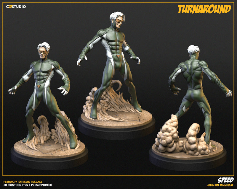 Speed Marvel MCP-compatible resin miniature by C27 Studios - product image 2