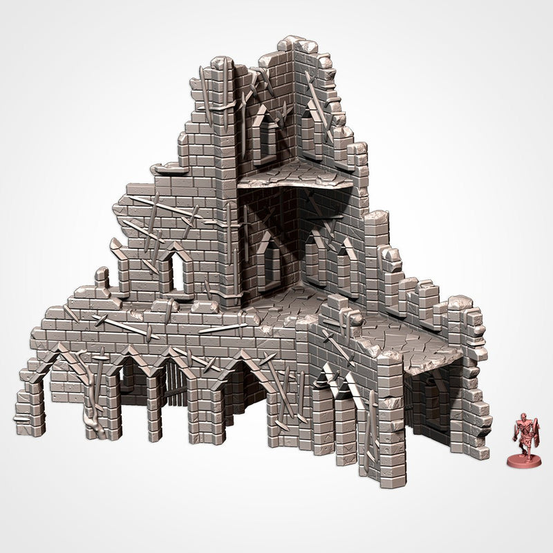 Cursed Fortress 3D printed terrain view 2