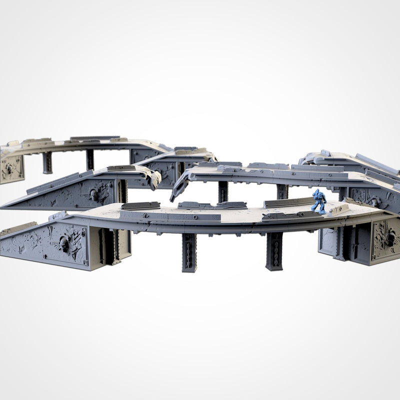 Bridges 3D printed terrain view 2