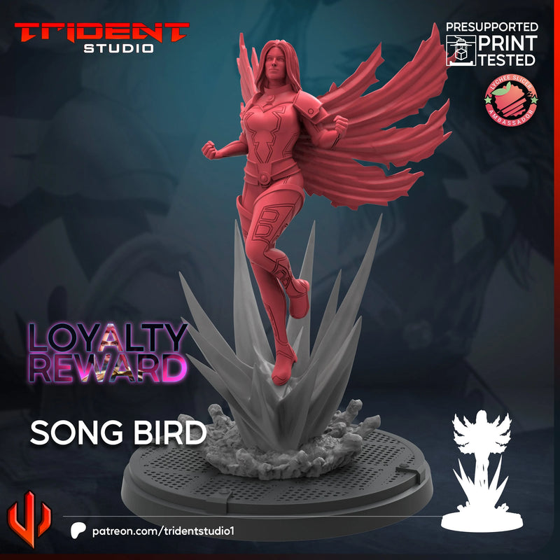Songbird Marvel MCP-compatible 40mm resin proxy miniature by Trident Miniatures - product image 2
