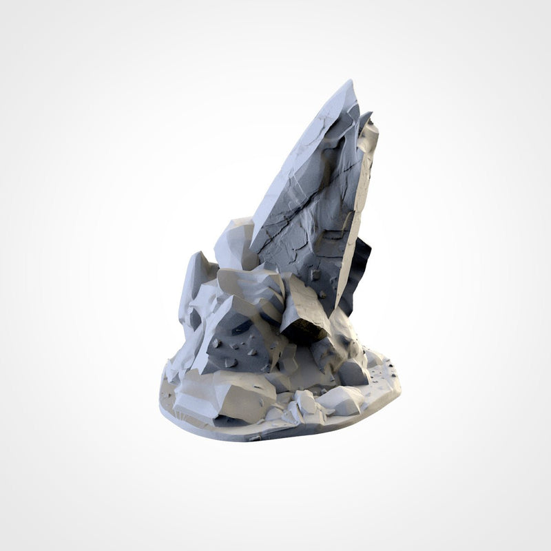 Rocky Terrain 3D printed terrain view 2