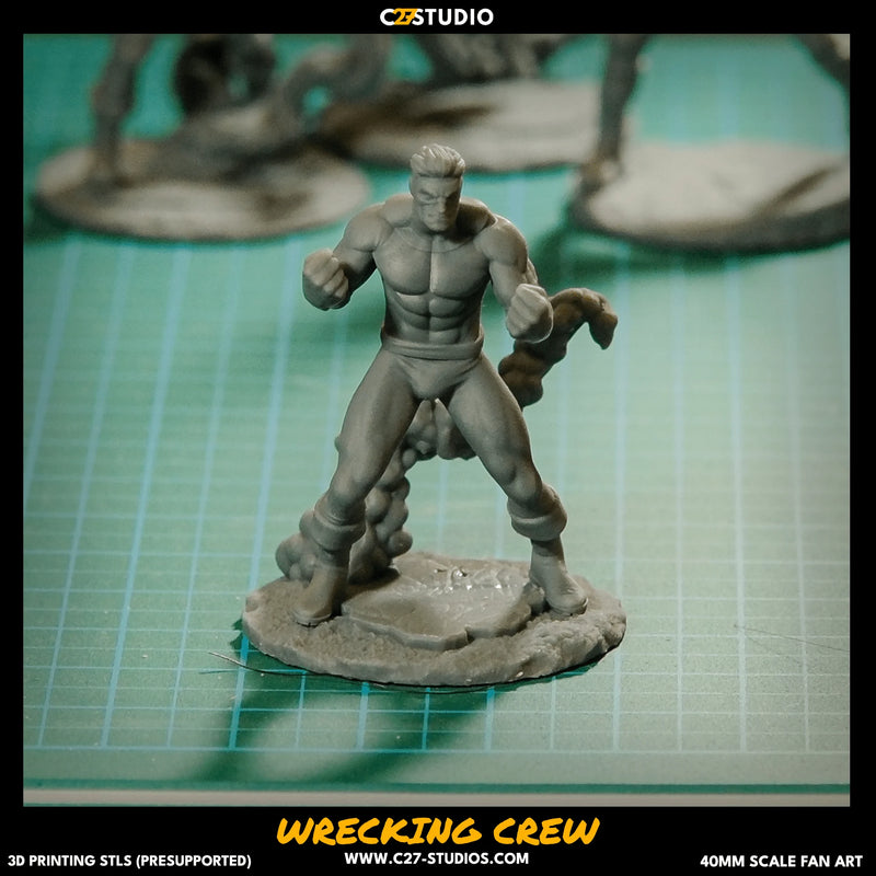 Piledriver Marvel MCP-compatible resin miniature by C27 Studios - product image 2