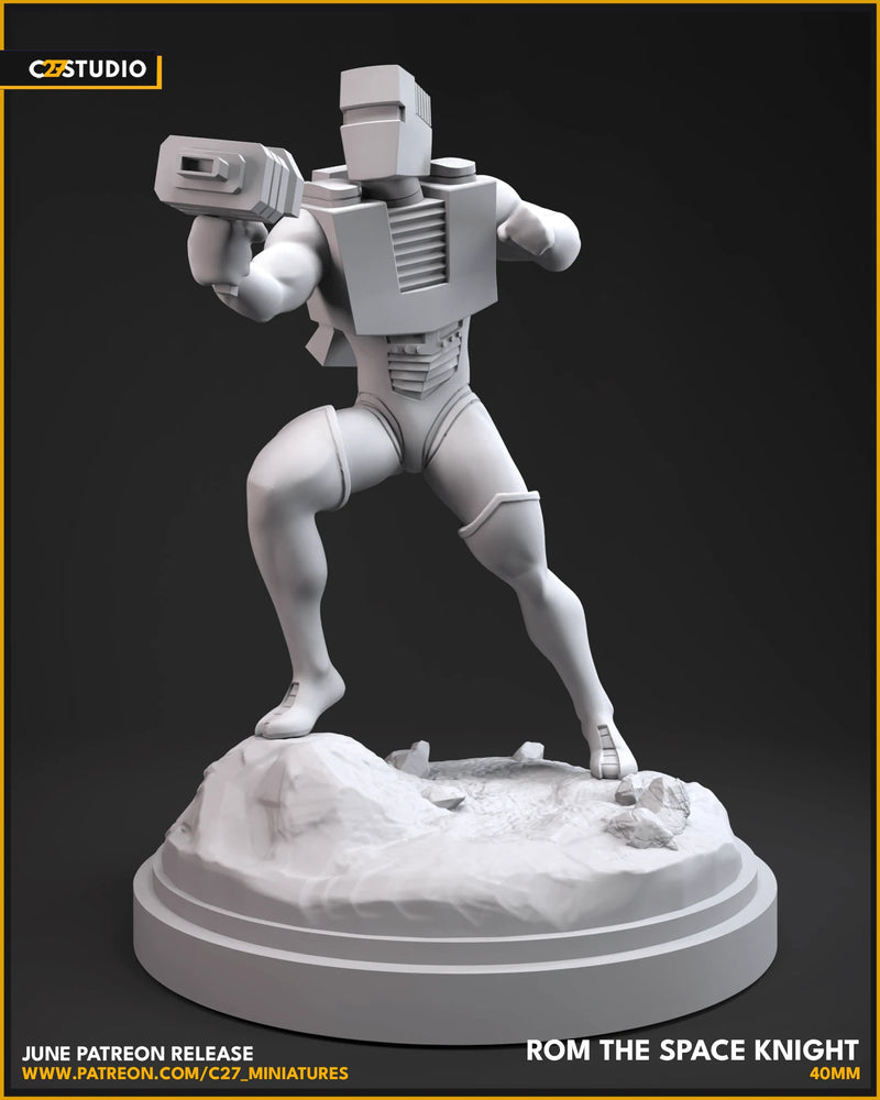 Rom the Space Knight Marvel MCP-compatible resin miniature by C27 Studios - product image 2