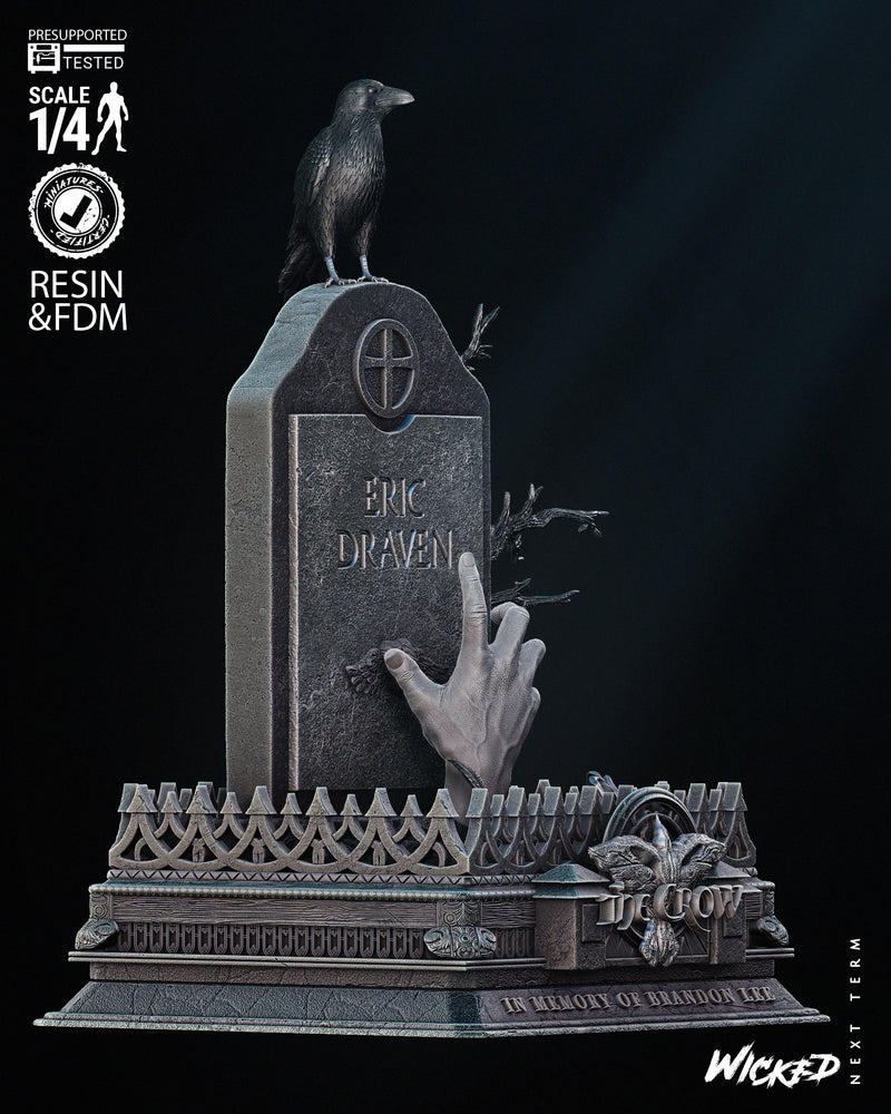 Crow Tomb Bust resin bust kit view 2