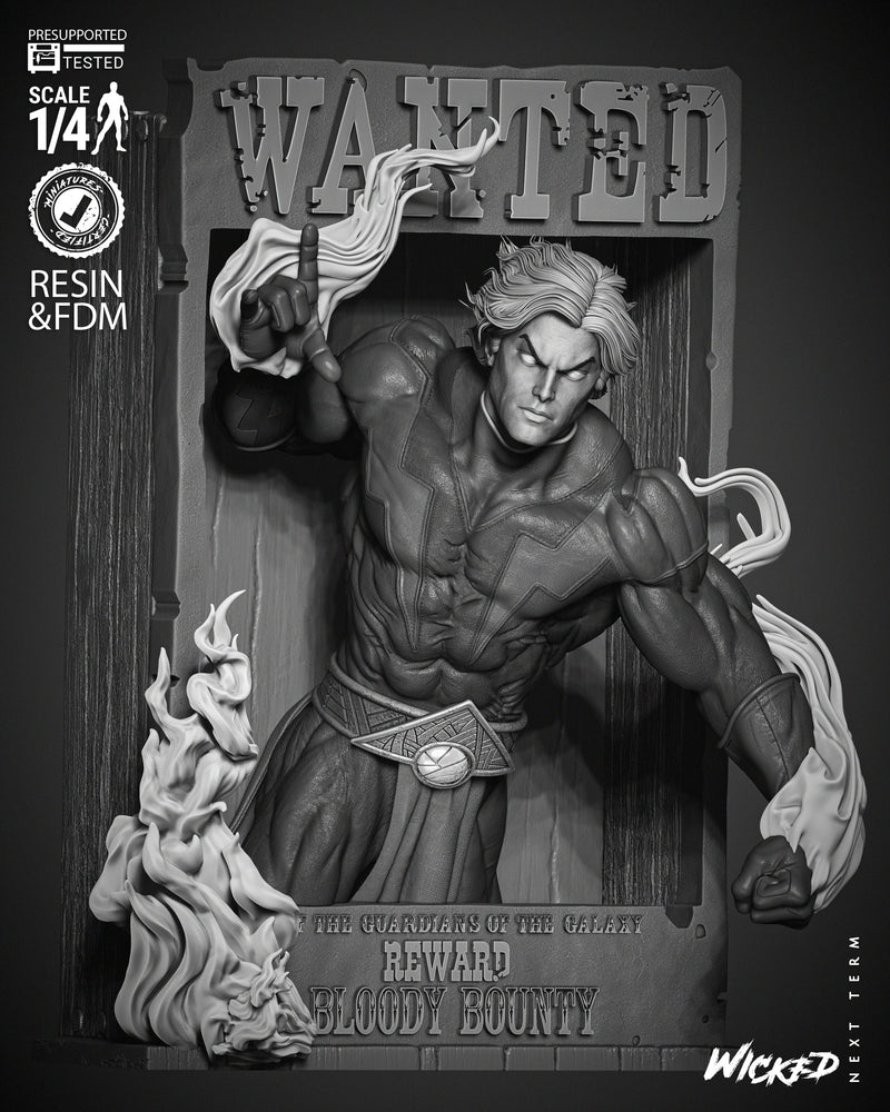 Adam Warlock Poster Bust resin bust kit view 2