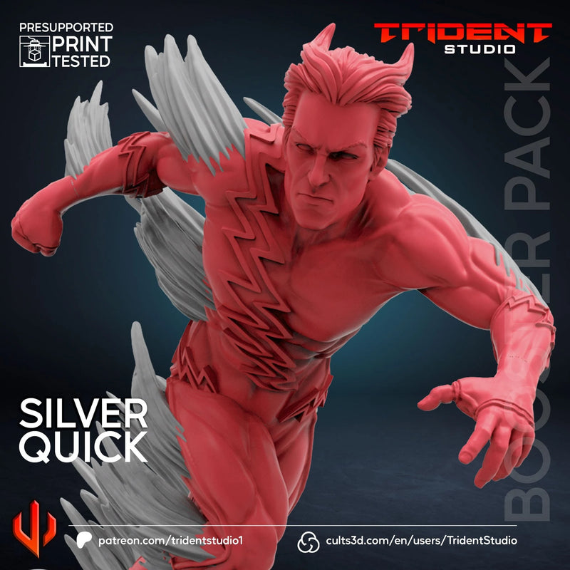 Quicksilver - Sculpt B Marvel MCP-compatible 40mm resin proxy miniature by Trident Miniatures - product image 2