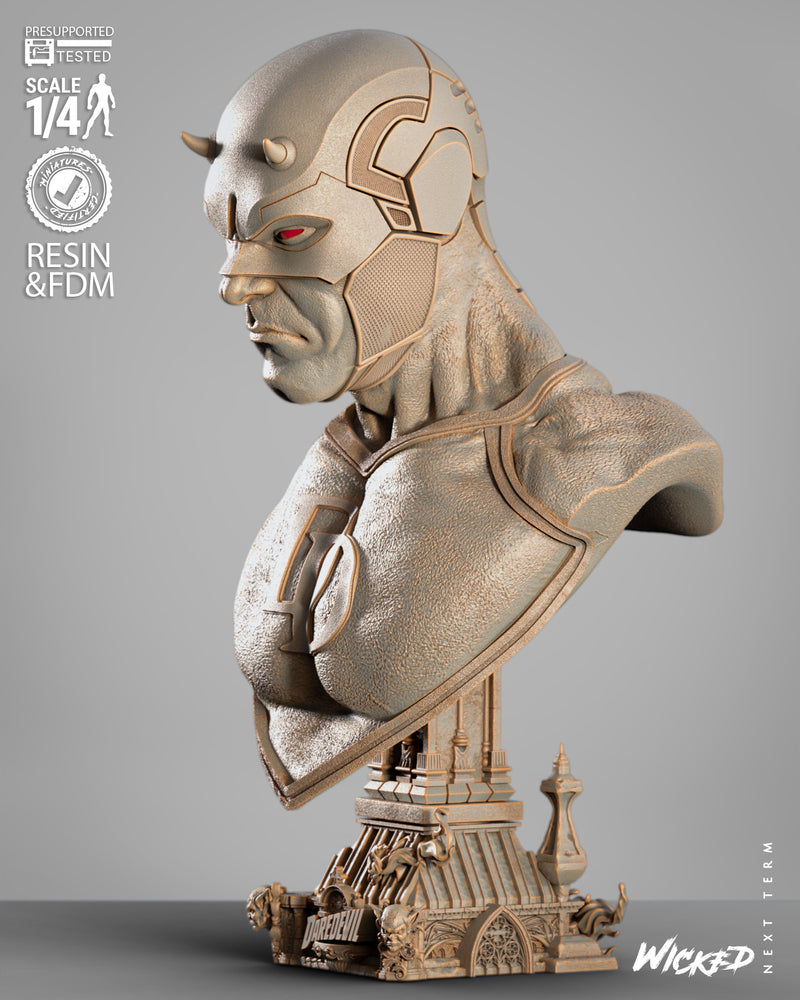 Daredevil Portrait Bust resin bust kit view 2