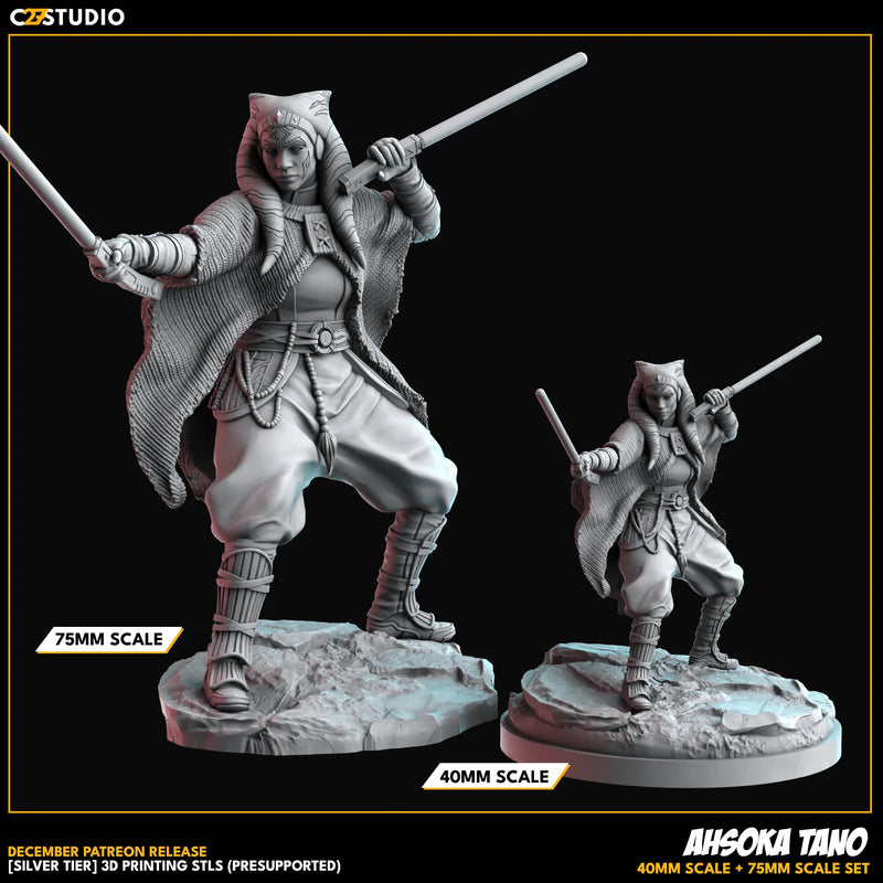 Ahsoka Tano Star Wars Shatterpoint-compatible resin miniature by C27 Studios - product image 2
