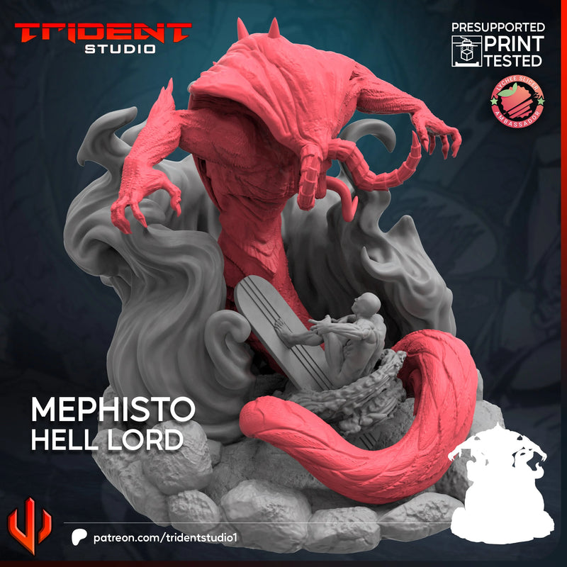 Mephisto Hell Lord Marvel MCP-compatible 40mm resin proxy miniature by Trident Miniatures - product image 2