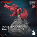 Rocket Raccoon Rivals Marvel MCP-compatible 40mm resin proxy miniature by Trident Miniatures - product image 2