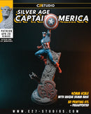 Captain America (Silver Age) Marvel MCP-compatible resin miniature by C27 Studios - product image 2