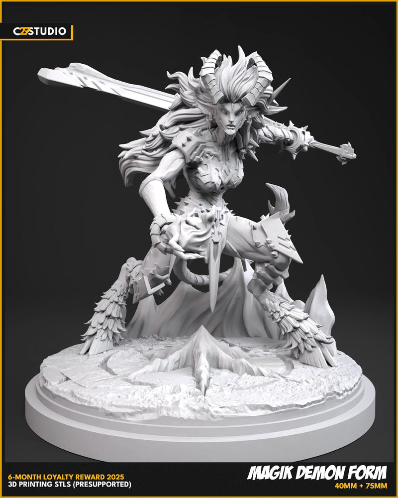 Magik Demon (Rivals) Marvel MCP-compatible resin miniature by C27 Studios - product image 2
