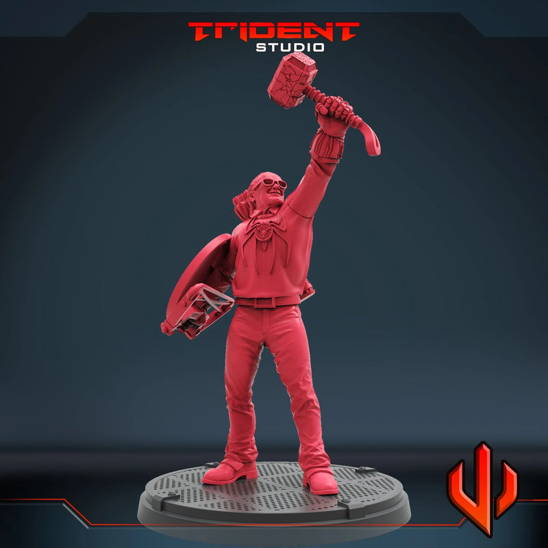 Ultimate Stan Lee Marvel MCP-compatible 40mm resin proxy miniature by Trident Miniatures - product image 2