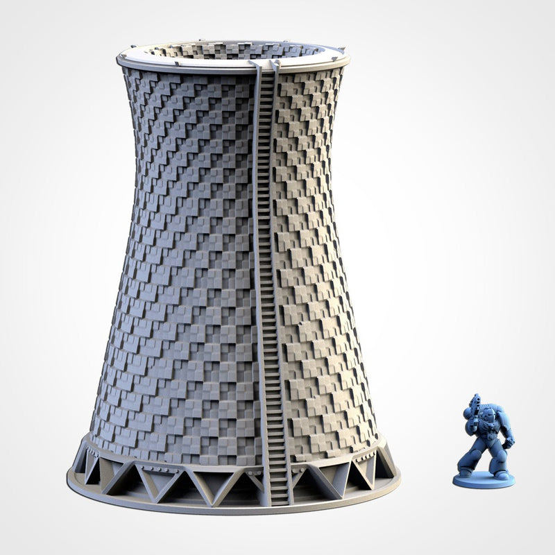 Nuclear Plants 3D printed terrain view 2