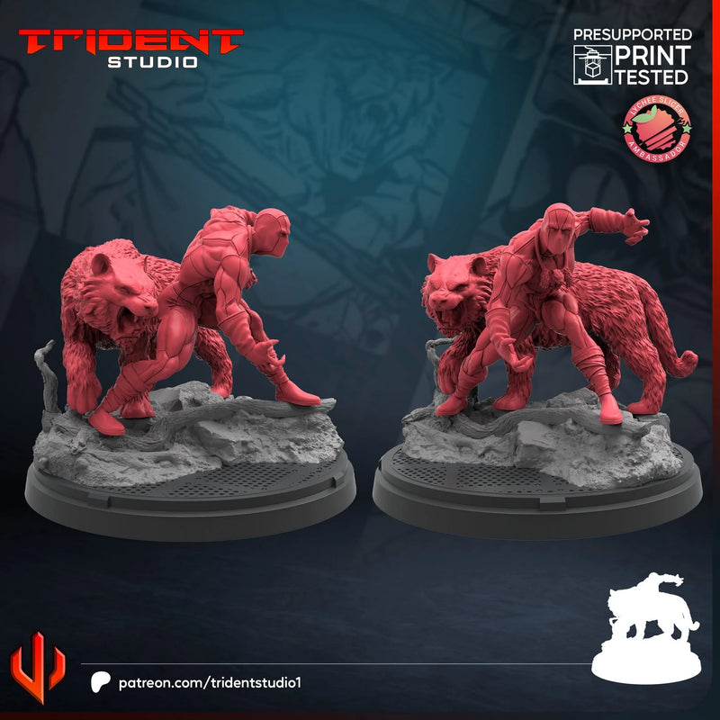 White Tiger Marvel MCP-compatible 40mm resin proxy miniature by Trident Miniatures - product image 2