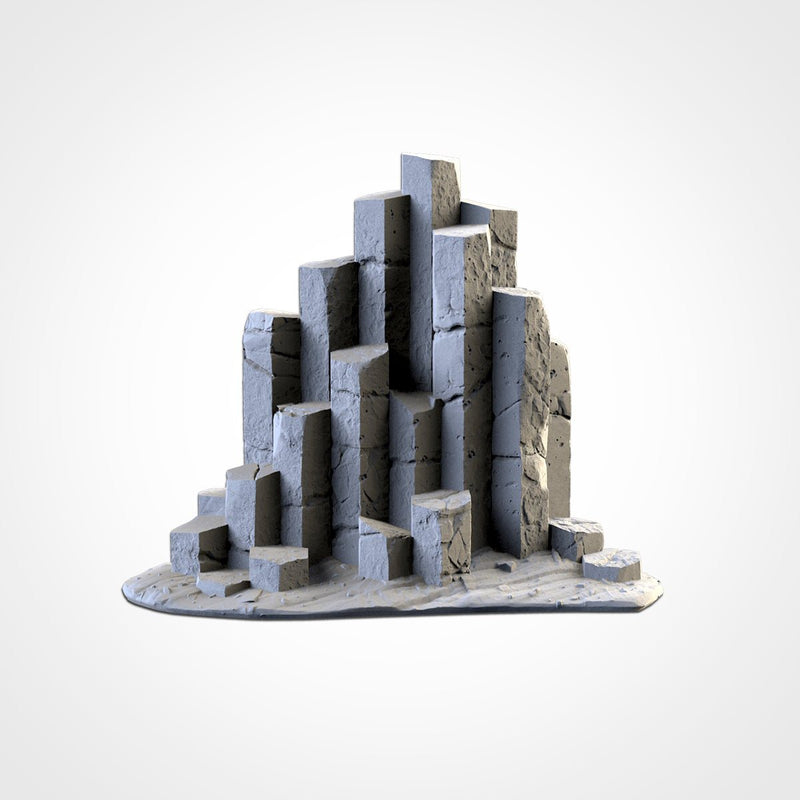 Basaltic Terrain 3D printed terrain view 2