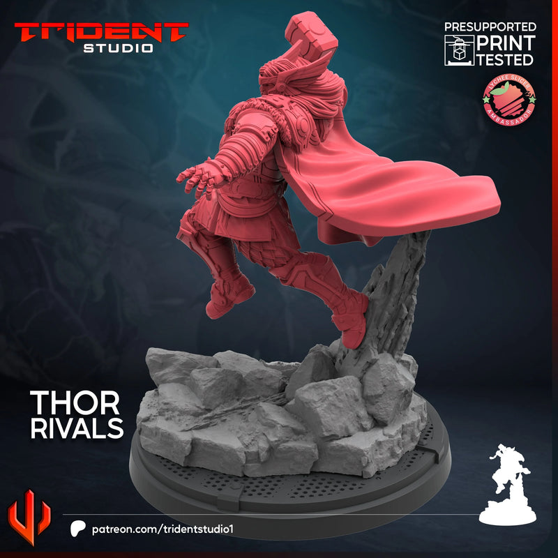 Thor Rivals Marvel MCP-compatible 40mm resin proxy miniature by Trident Miniatures - product image 2