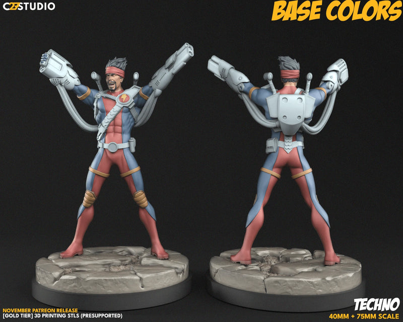 Techno / Fixer Marvel MCP-compatible resin miniature by C27 Studios - product image 2