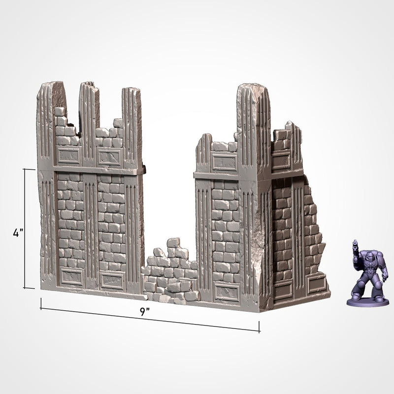 City Ruins (old GW) 3D printed terrain view 2
