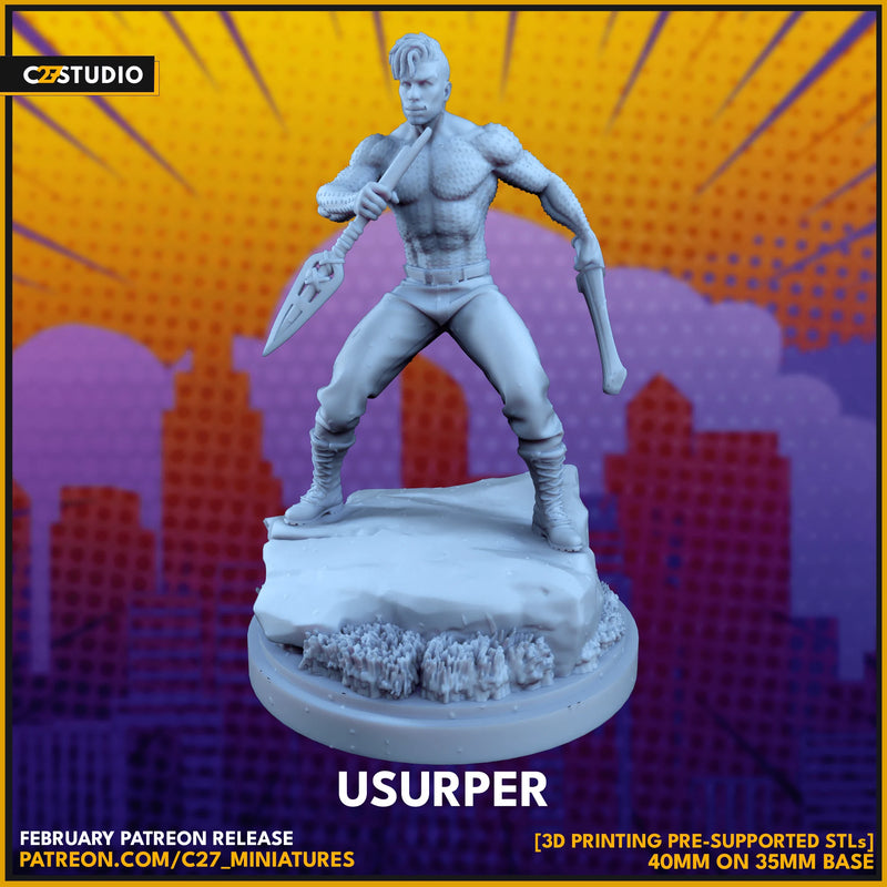 Killmonger Marvel MCP-compatible resin miniature by C27 Studios - product image 2