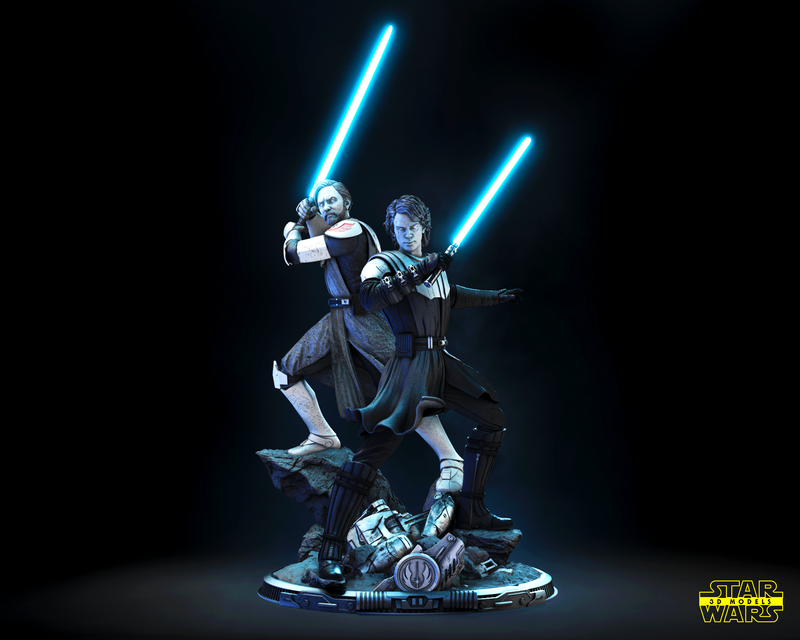 The Anakin and Obi Wan Diorama
