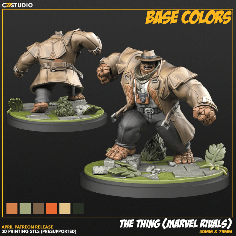 The Thing Rivals Marvel MCP-compatible resin miniature by C27 Studios - product image 2