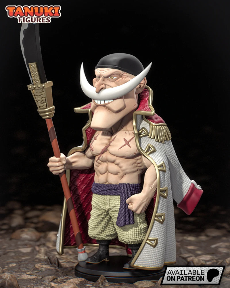 White Beard Chibi Resin Figure - Chibi view 2