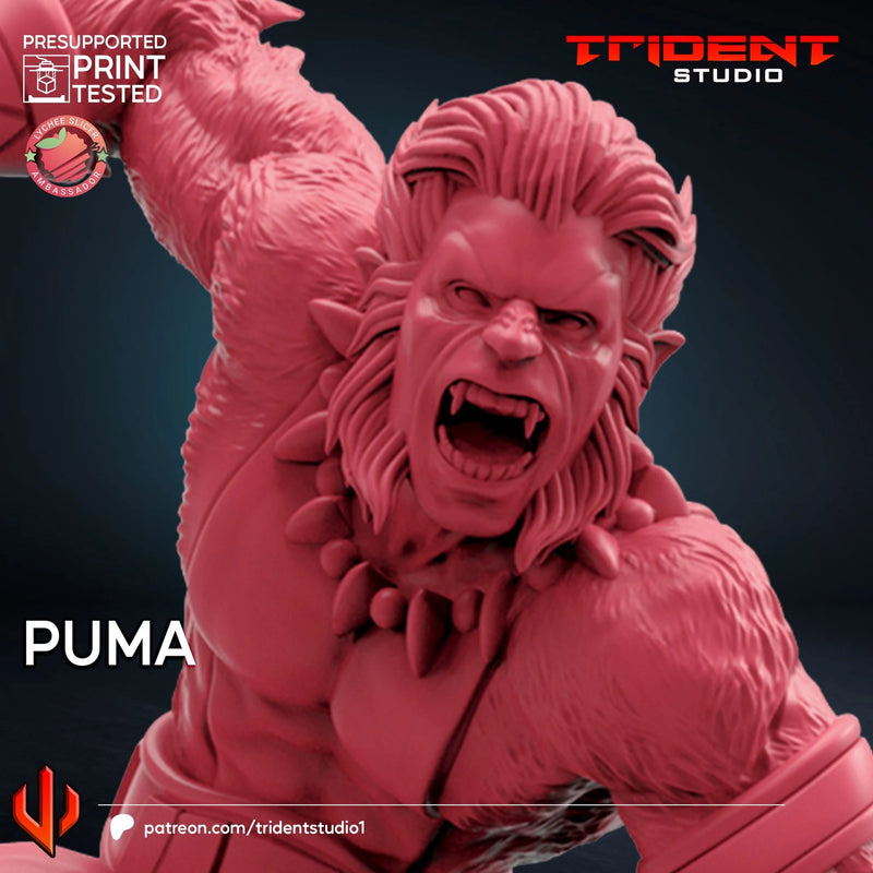 Puma Marvel MCP-compatible 40mm resin proxy miniature by Trident Miniatures - product image 2