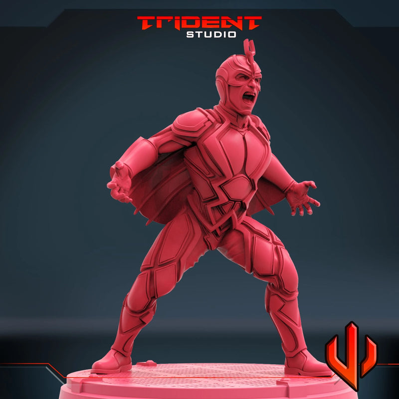 Black Bolt - Sculpt B Marvel MCP-compatible 40mm resin proxy miniature by Trident Miniatures - product image 2