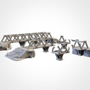 Metallic Bridges 3D printed terrain view 2