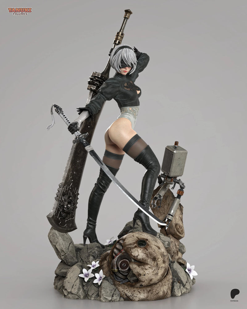 2B Resin Statue & Bust - Full Size view 2