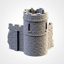 Ruined Castle 3D printed terrain view 2