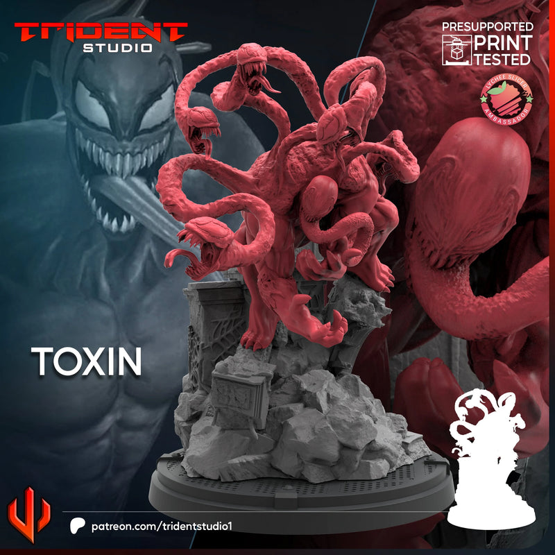 Toxin Marvel MCP-compatible 40mm resin proxy miniature by Trident Miniatures - product image 2