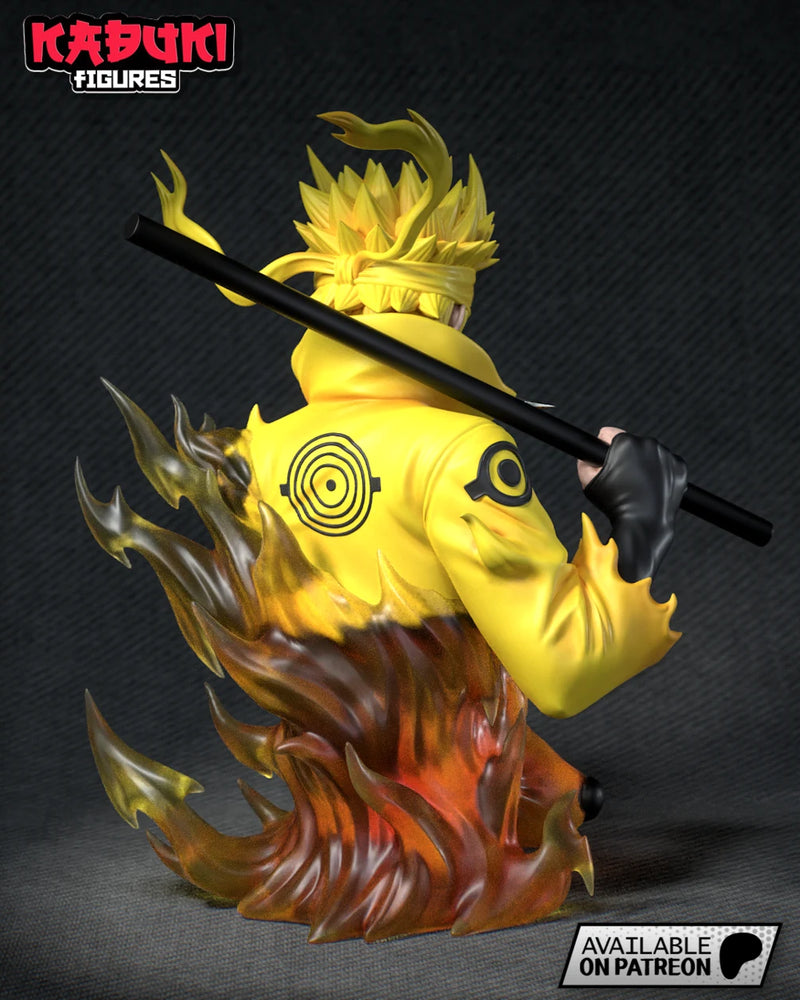 Naruto Six Paths Sage Mode Resin Bust - Bust view 2