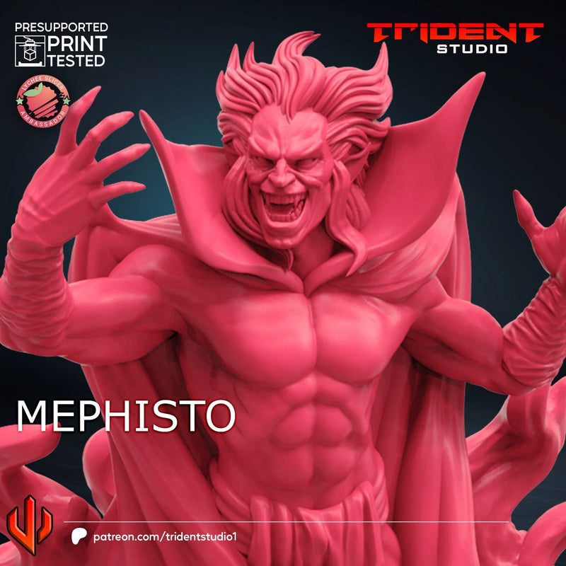 Mephisto Marvel MCP-compatible 40mm resin proxy miniature by Trident Miniatures - product image 2