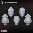 Alternative heads for DawnGuards - DakkaDakka Resin Miniature Accessory - image 2