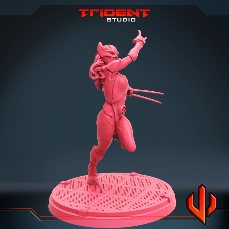 X-23 - Sculpt A Marvel MCP-compatible 40mm resin proxy miniature by Trident Miniatures - product image 2
